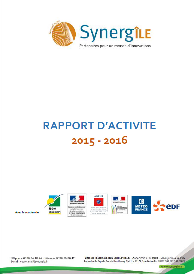 Rapport d’activité 2015 – 2016
