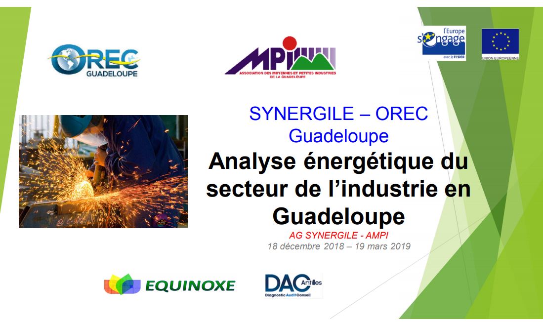 Analyse énergétique du secteur de l’industrie en Guadeloupe 2019