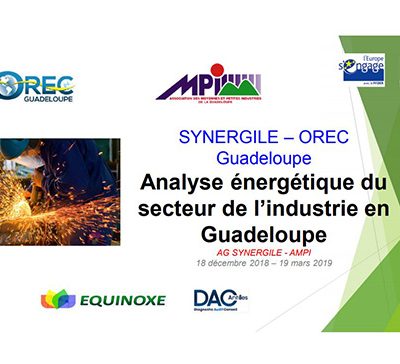 Analyse énergétique du secteur de l’industrie en Guadeloupe 2019