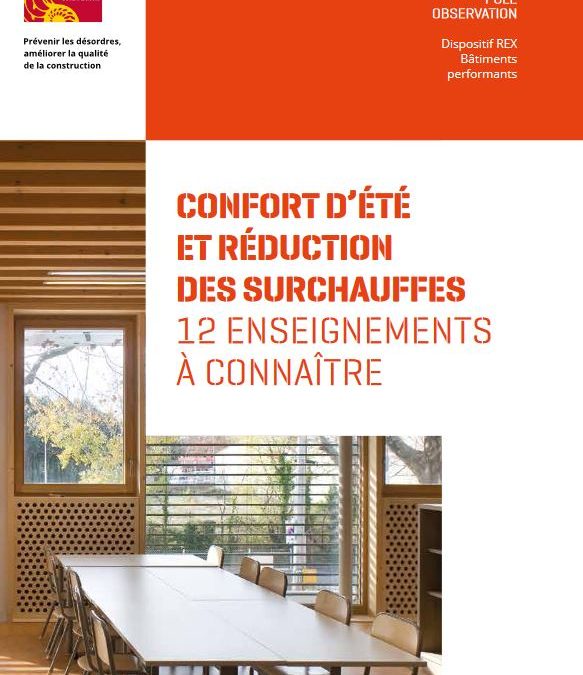 Confort d’été et réduction des surchauffes – 12 enseignements à connaitre