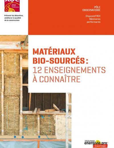 Les matériaux biosourcés – 12 enseignements à connaitre