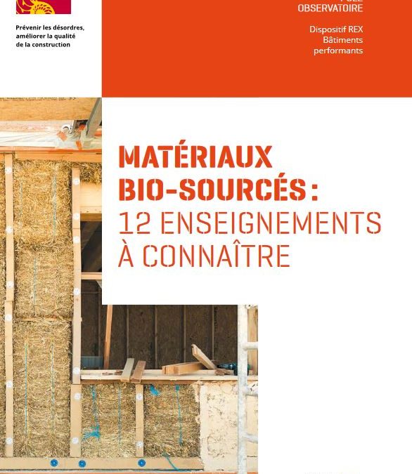 Les matériaux biosourcés – 12 enseignements à connaitre