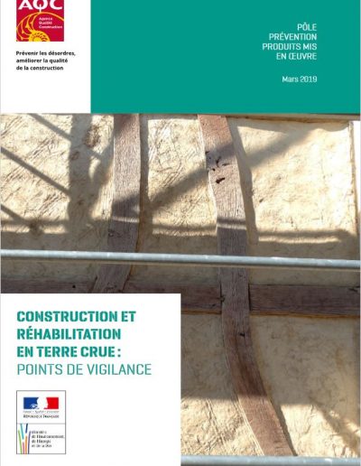 Construction et réhabilitation en terre crue – Points de vigilance