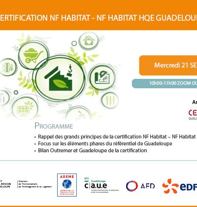 CERTIFICATION NF HABITAT – NF HABITAT HQE GUADELOUPE