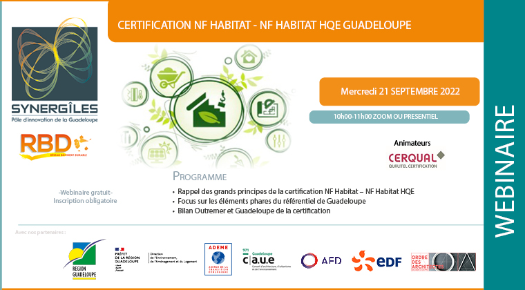 CERTIFICATION NF HABITAT – NF HABITAT HQE GUADELOUPE