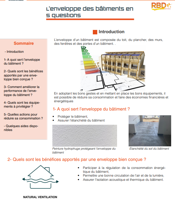 Fiche pratique L’enveloppe du bâtiment durable