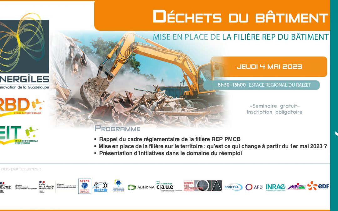 Déchets du bâtiment : séminaire sur la filière REP Produits et Matériaux de la Construction et du Bâtiment