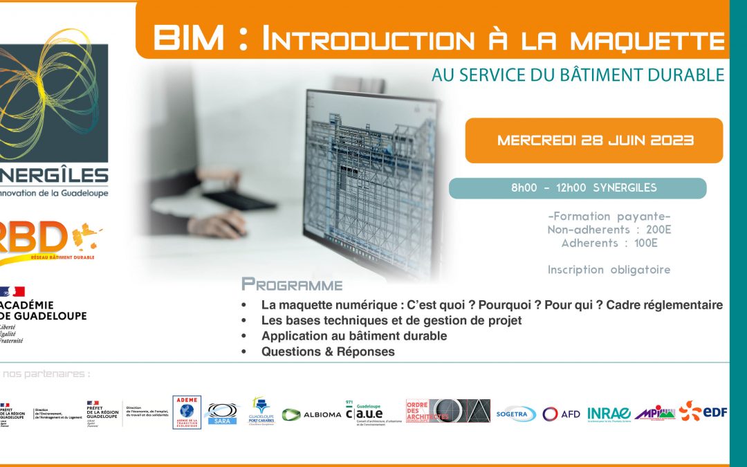 Formation BIM – introduction à la maquette numérique au service du bâtiment durable