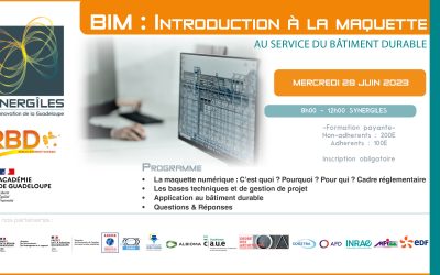 Nouvelle date – Formation BIM : intro à la maquette numérique au service du bâtiment durable