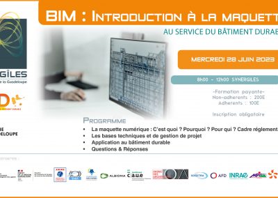 Nouvelle date – Formation BIM : intro à la maquette numérique au service du bâtiment durable