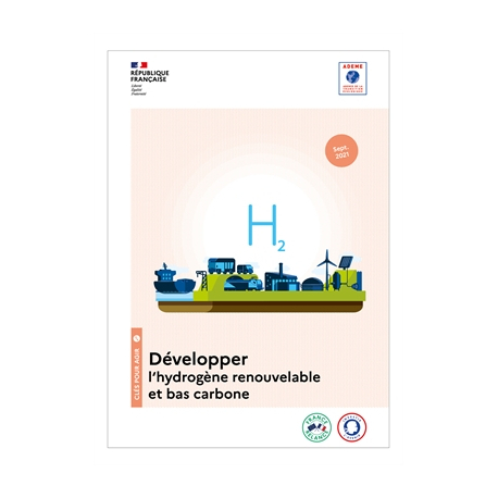 Page de garde Développer l'hydrogène renouvelable et bas carbone