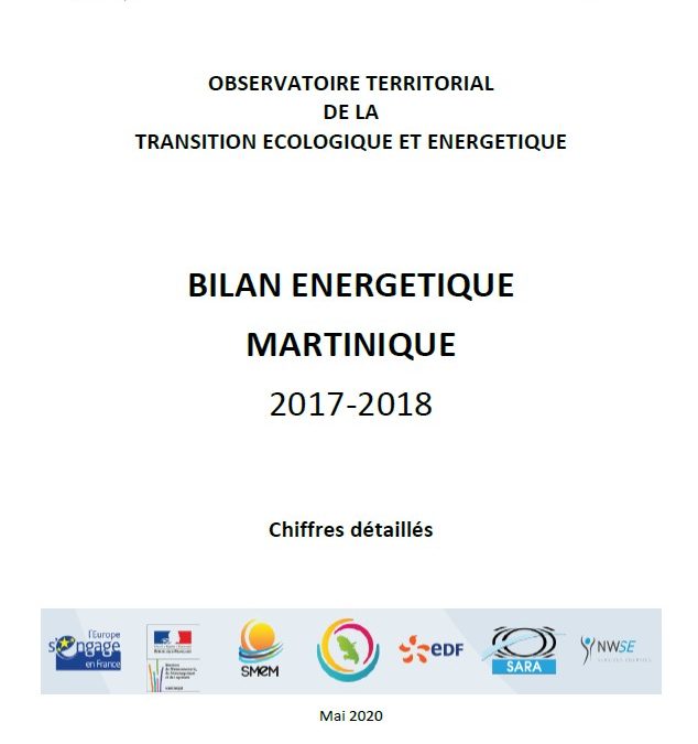 Bilan énergétique Martinique 2017-2018