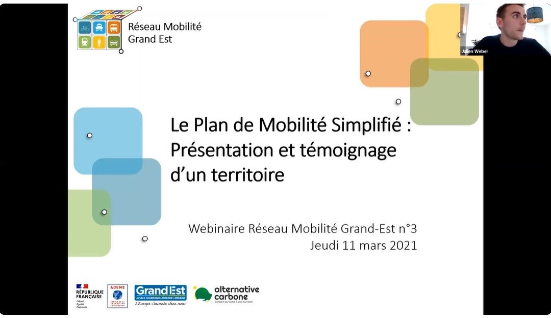 Replay Webinaire – Le Plan de Mobilité Simplifié : présentation et témoignage d’un territoire – le 11 mars 2021