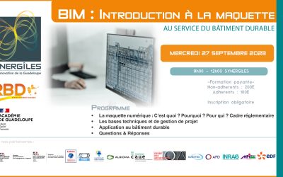 Formation BIM : intro à la maquette numérique au service de la construction durable