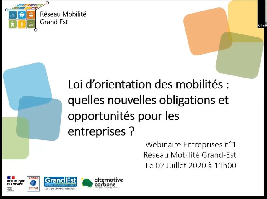 Replay Webinaire – Loi d’orientation des mobilités : quelles nouvelles obligations et opportunités pour les entreprises ?