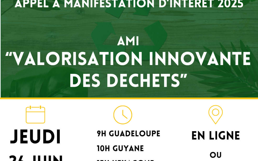 AMI 2025 : Valorisation innovante des déchets