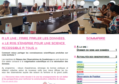 Newsletter du réseau des observatoire n°3